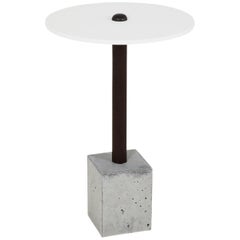 CT-1 Cast Concrete and Corian Side Table