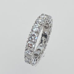 Anello Eternity da 2,12 carati, Anello Di Fidanzamento. Oro 18 Karat