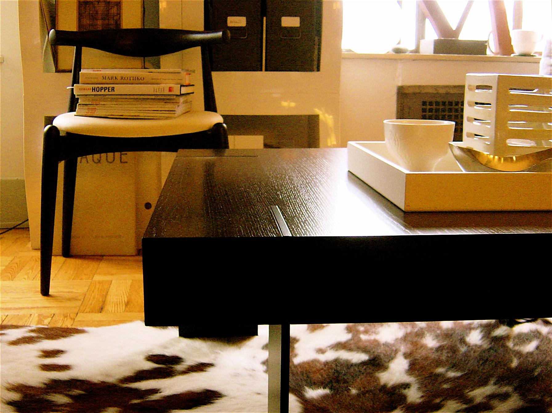 American CT-21 Coffee Table with Metal Legs by Antoine Proulx For Sale