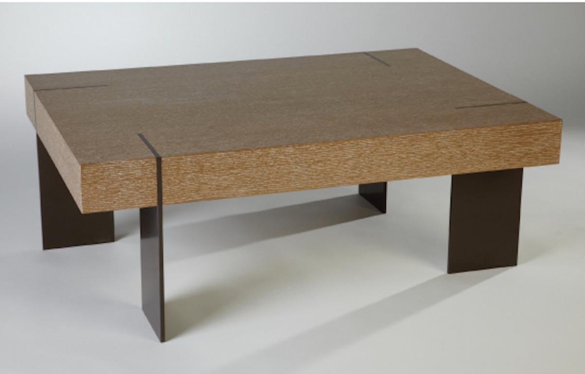 American CT-21 Coffee Table with Metal Legs by Antoine Proulx For Sale