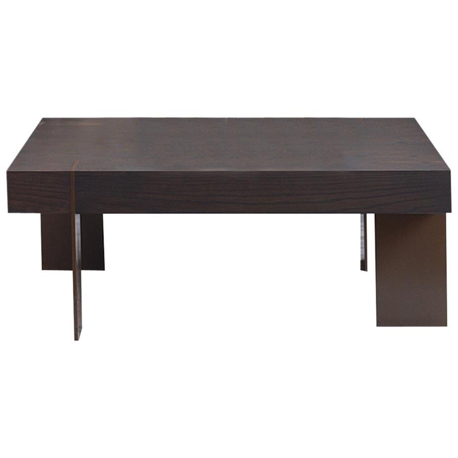 CT-21 Coffee Table with Metal Legs by Antoine Proulx For Sale