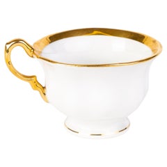 C.C. Deutsche feine vergoldete Altwasser-Teekanne aus Porzellan, 19. Jahrhundert