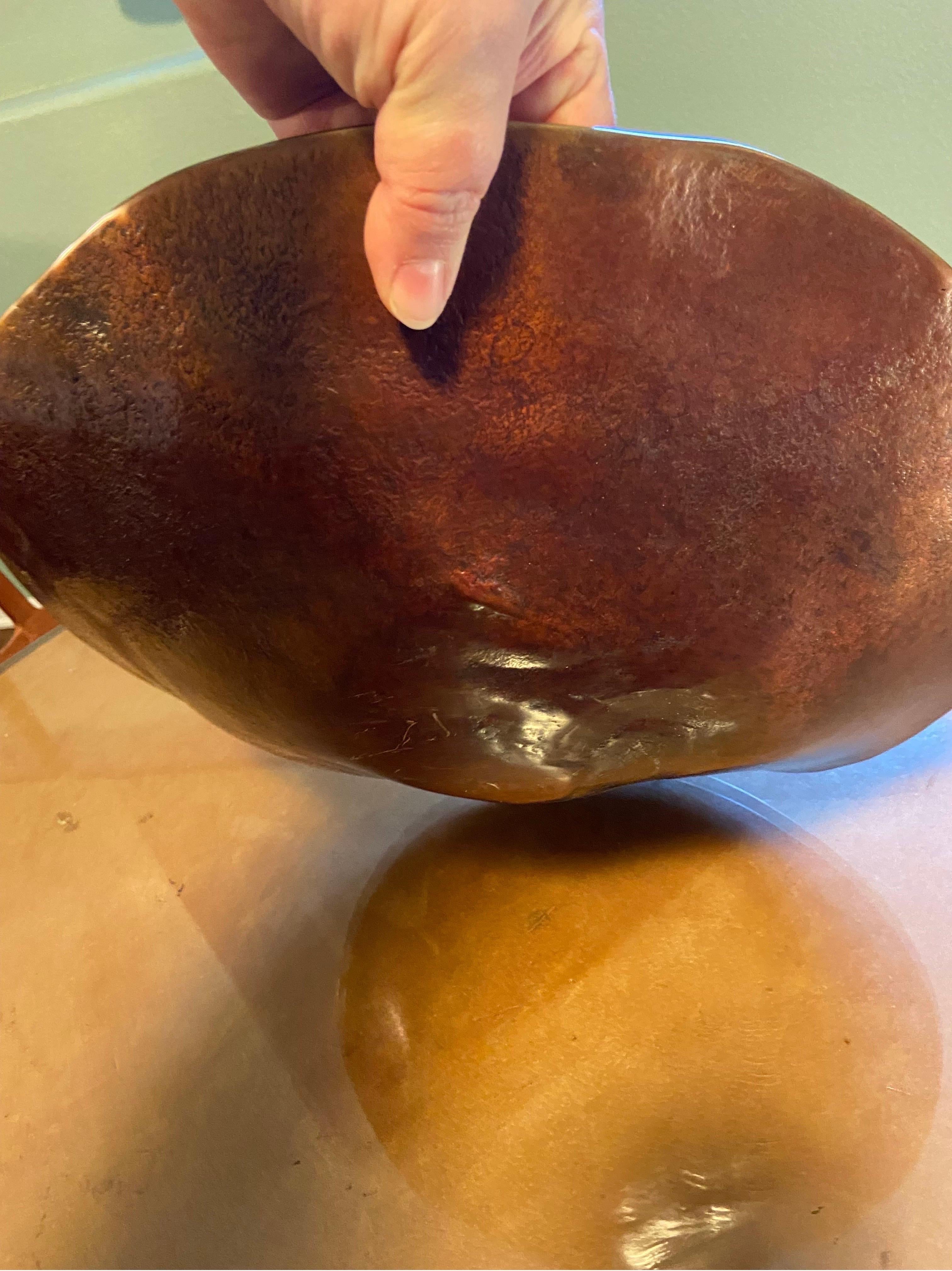 Warped Platter, 17” diameter Bronze For Sale 1