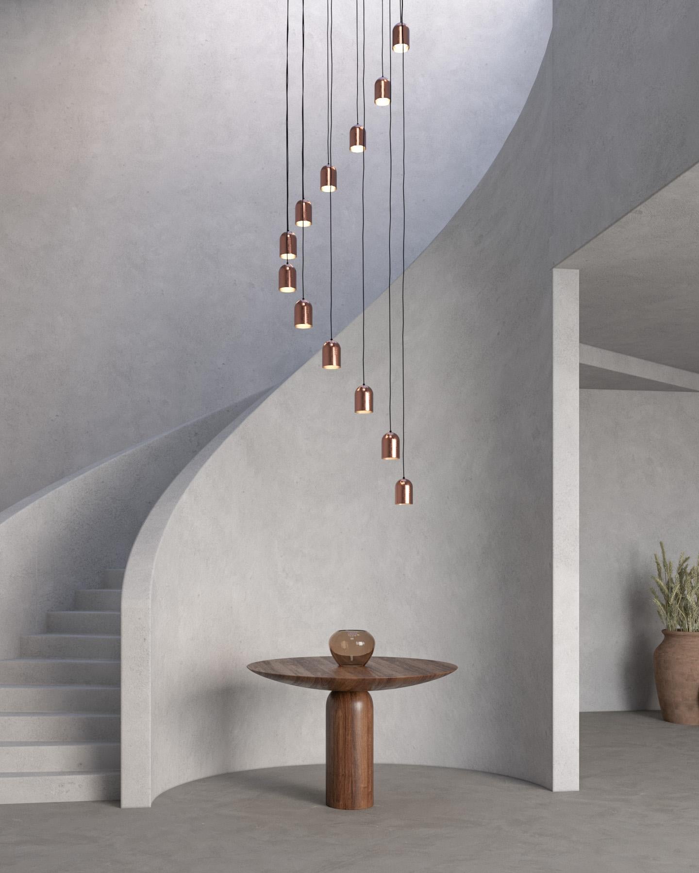 From the inspiration and exploration of geometry, materials and processes, this pendant lamp maintains a simple design, which can be incorporated into any space in the most subtle way.

Iluminant: Incl. 6 W G9 LED 620 lm, 120 V ~ 60 Hz 0.04 A
3000 K
