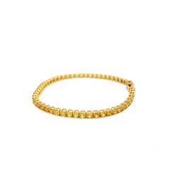 CTW 6.5 Natural Yellow Sapphire Gold Tennis Bracelet