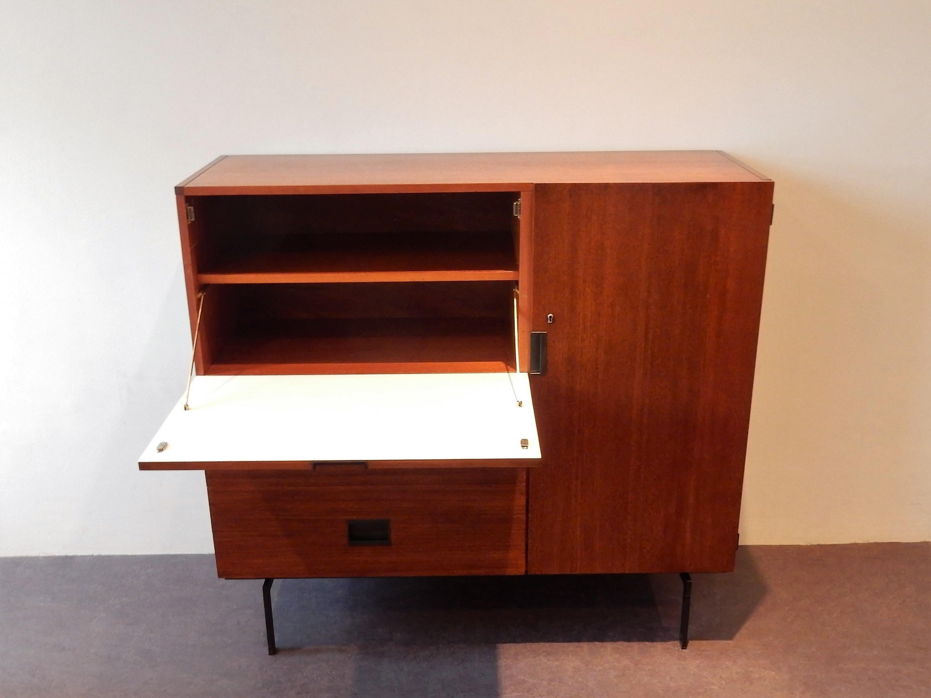 Mid-Century Modern CU01 Japanese Series Teak Cabinet by Cees Braakman for Pastoe, the Netherlands