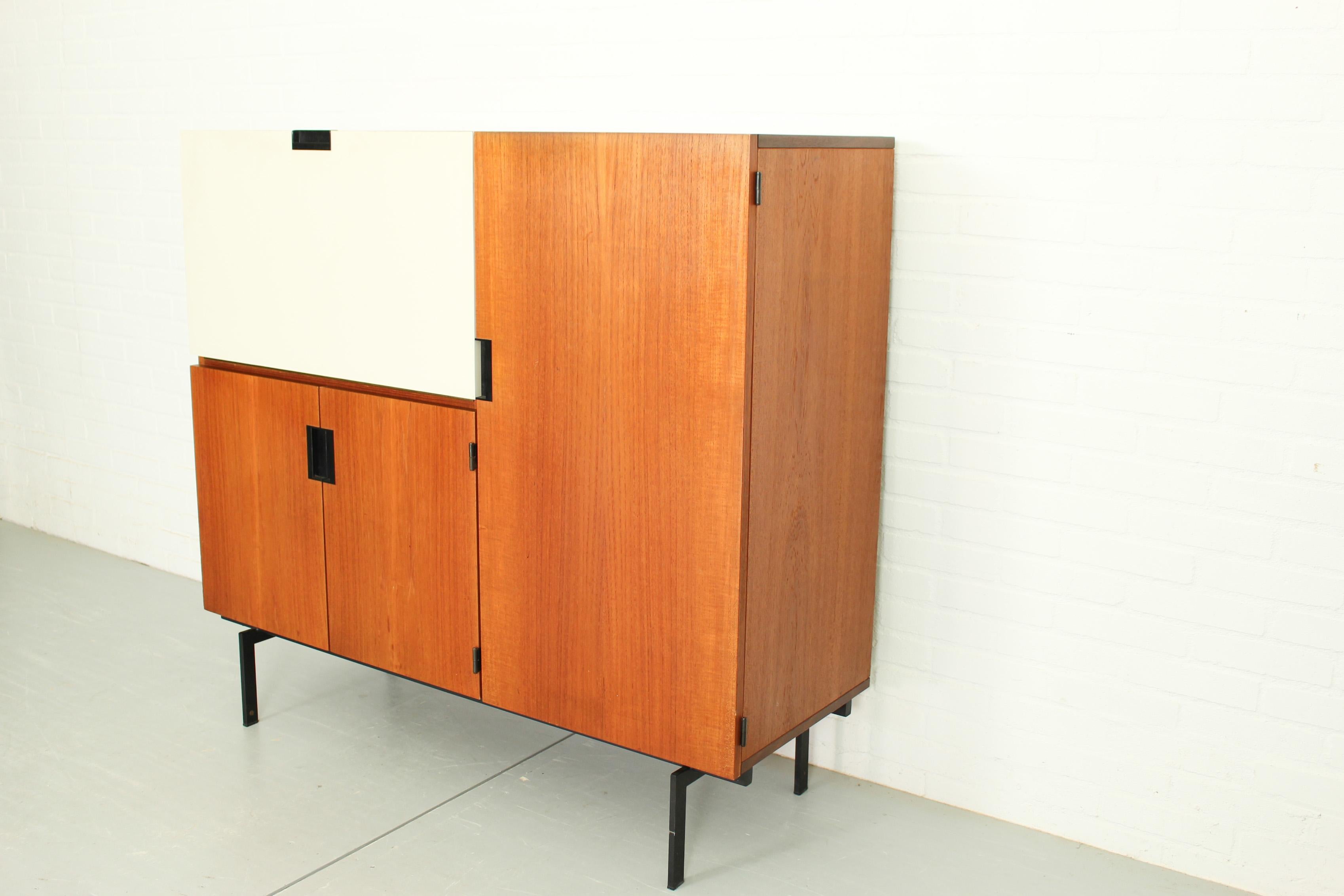 Mid-Century Modern CU01 Teak Cabinet by Cees Braakman for Pastoe, 1958 For Sale