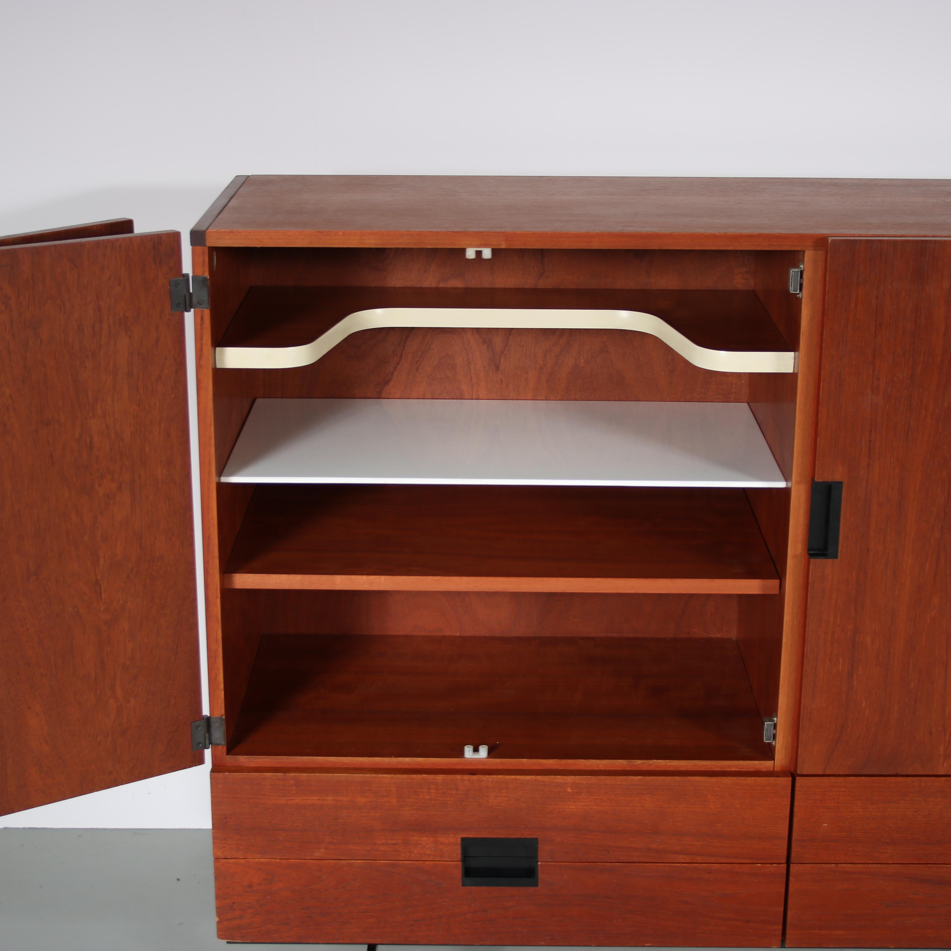 Meuble de rangement CU04 de Cees Braakman pour Pastoe, Pays-Bas, 1950 Bon état à Amsterdam, NL