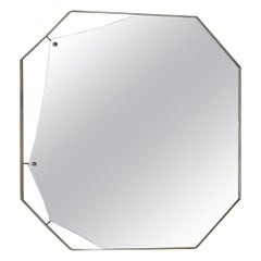Cuadro Square Mirror with Vintage Brass