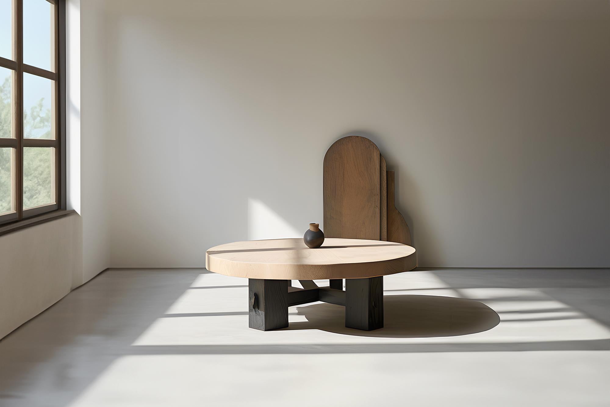Mid-Century Modern Cuatri-Leg Round Coffee Table - Harmonic Fundamenta 37 by NONO For Sale