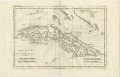 Cuba – Enlightenment Island Map by Rigobert Bonne, c.1780