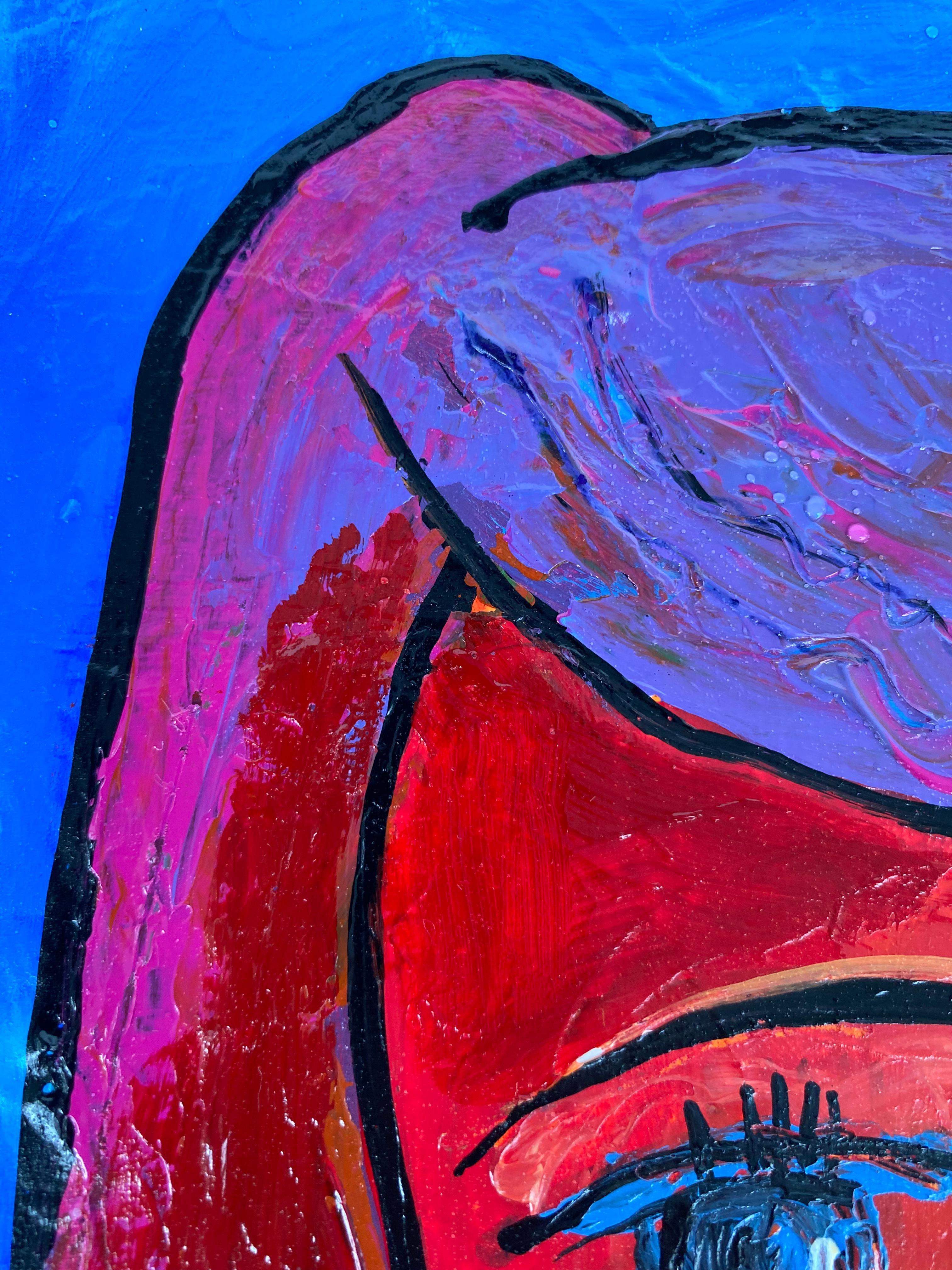 Cuban American Artist Juan Navarrete abstract painting woman with red hair, 2022

Offered for sale is an abstract painting by seasoned Cuban-American artist Juan Navarrete titled Woman with Red Hair