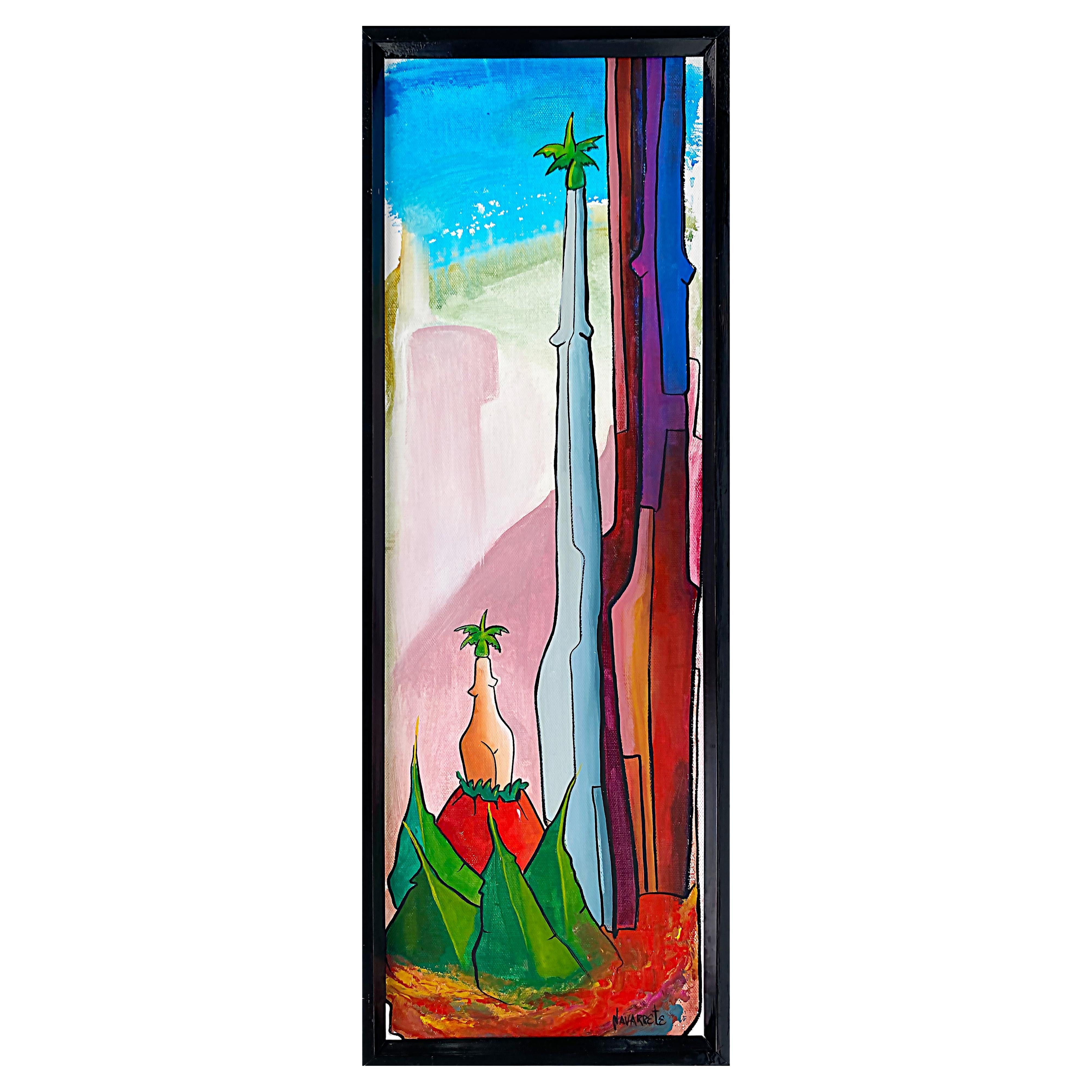 Cuban-American Juan Navarrete Abstract Painting "Landscape", 2022  For Sale