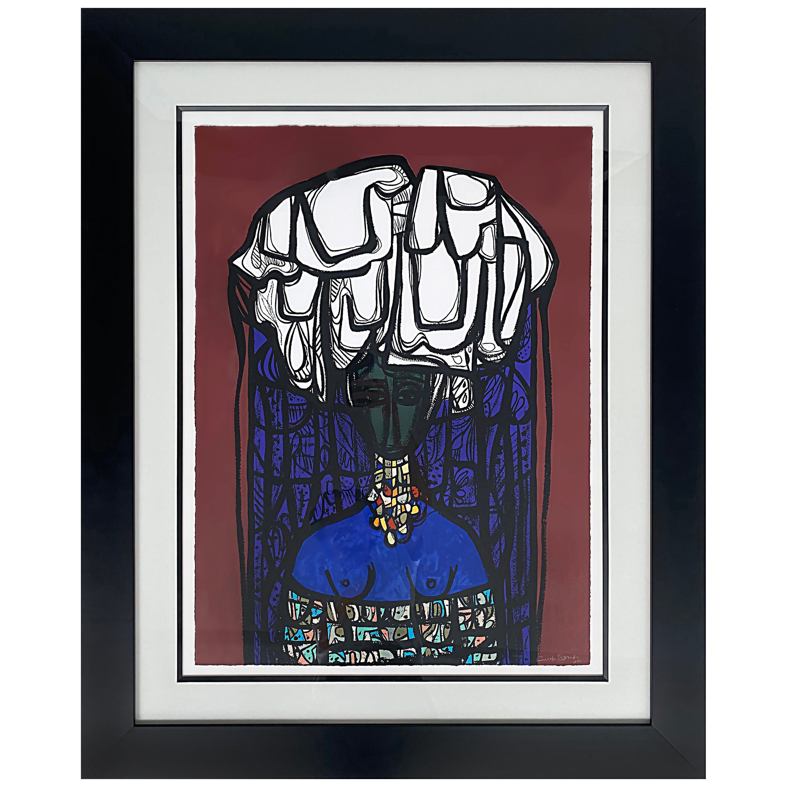 Lithographie des kubanischen Künstlers Cundo Bermudez, signiert, nummeriert mit COA