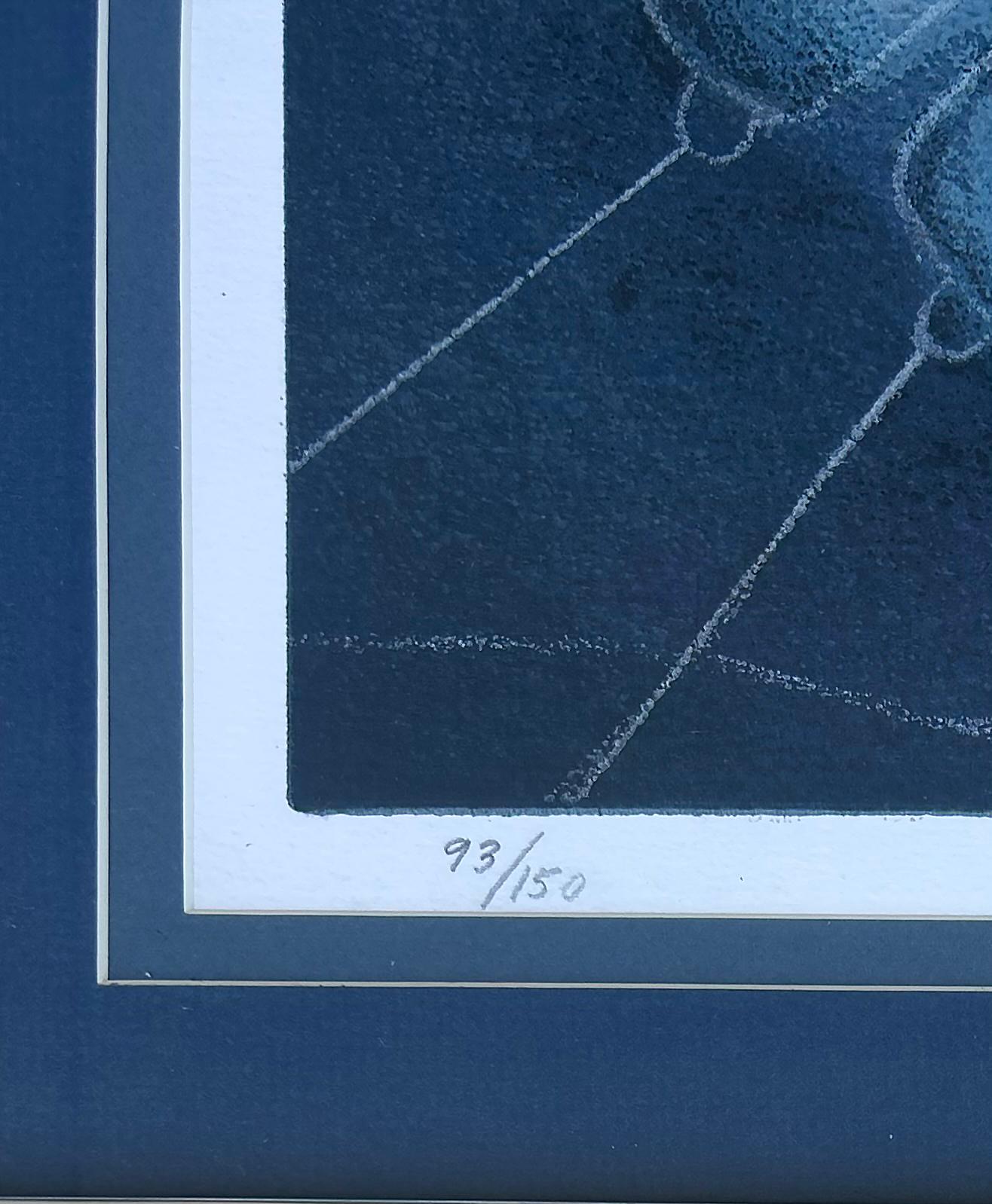 Verre Sérigraphie signée de l'artiste cubain Rafael Soriano #93/150 en vente