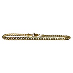 Cuban Bracelet 14kt Yellow Gold 7.375in 3.9mm 8.3g Solid New