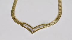 Cuban Diamond 14k Gold Link Necklace