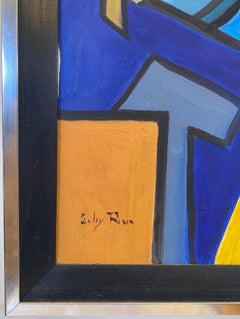 Cubist Rhythm by Gaby Riva in the manner of Wifredo Lam