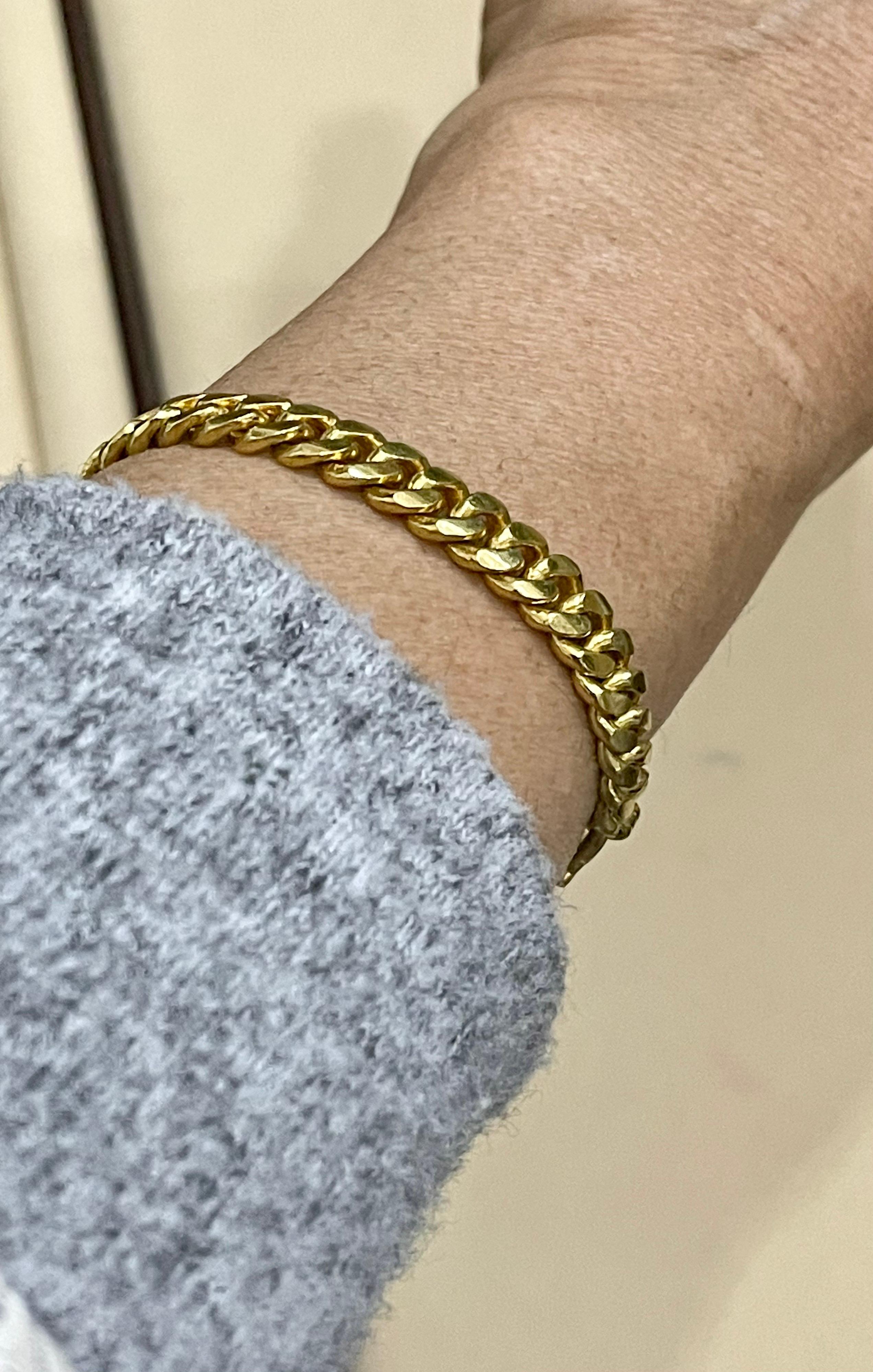 24k cuban link bracelet