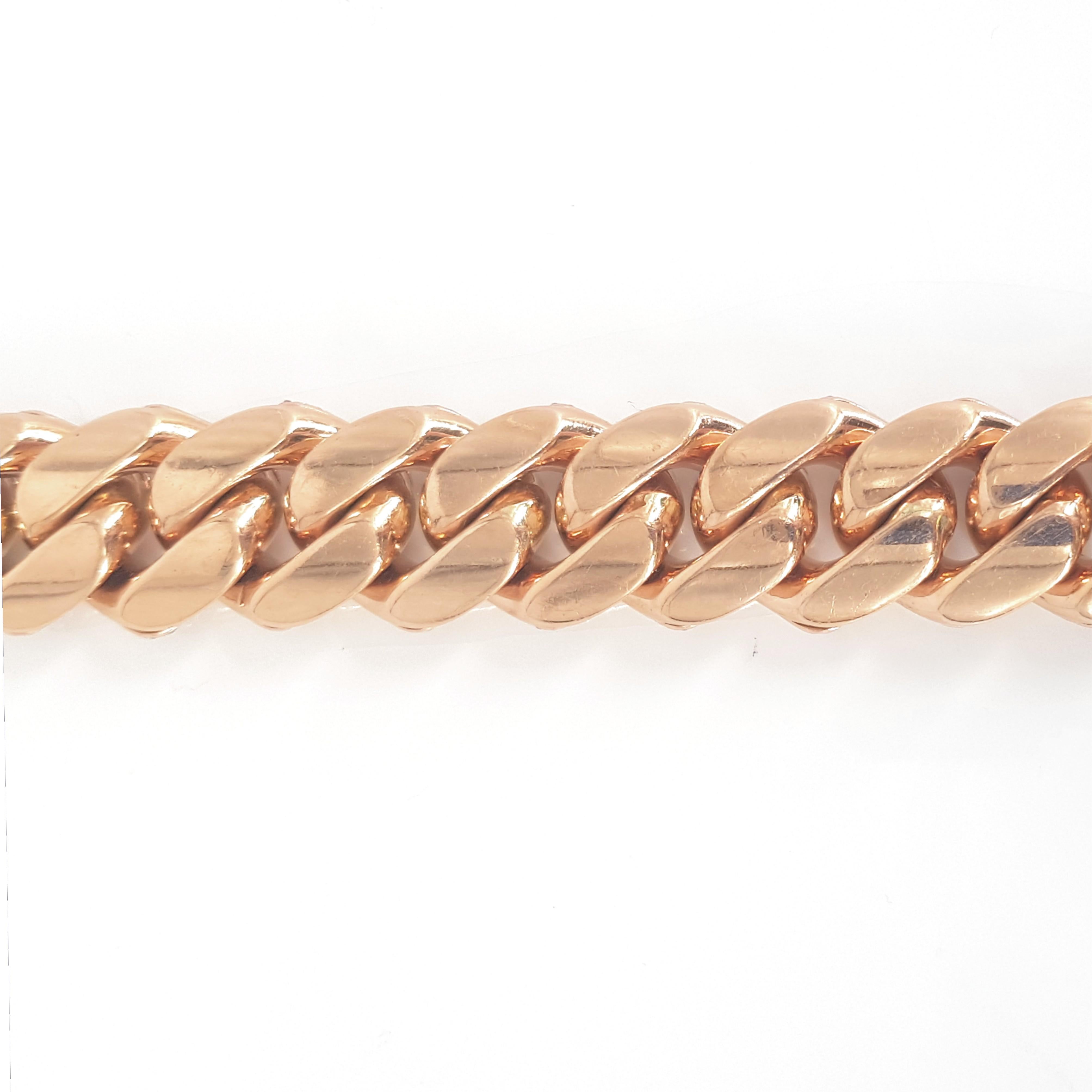 Women's or Men's 10ct Yellow Gold Diamond Cuban Link Chain