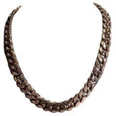 Cuban Link Chain Necklace in 10k Rose Gold, 297.1 grams, 21 inches