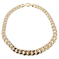 Cuban Link Chain Set in 14K Yellow Gold