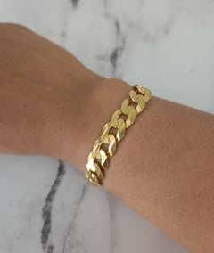 Cuban Link Gold Bracelet 14k Yellow Gold
