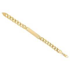 Cuban Link Gold ID-Armband 14k Gelbgold