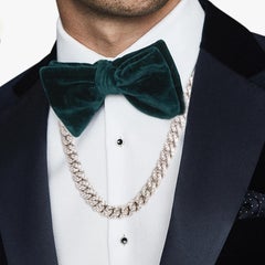 70 Carat Diamond High-Jewelry Cuban Link Necklace,  500 Gram White Gold