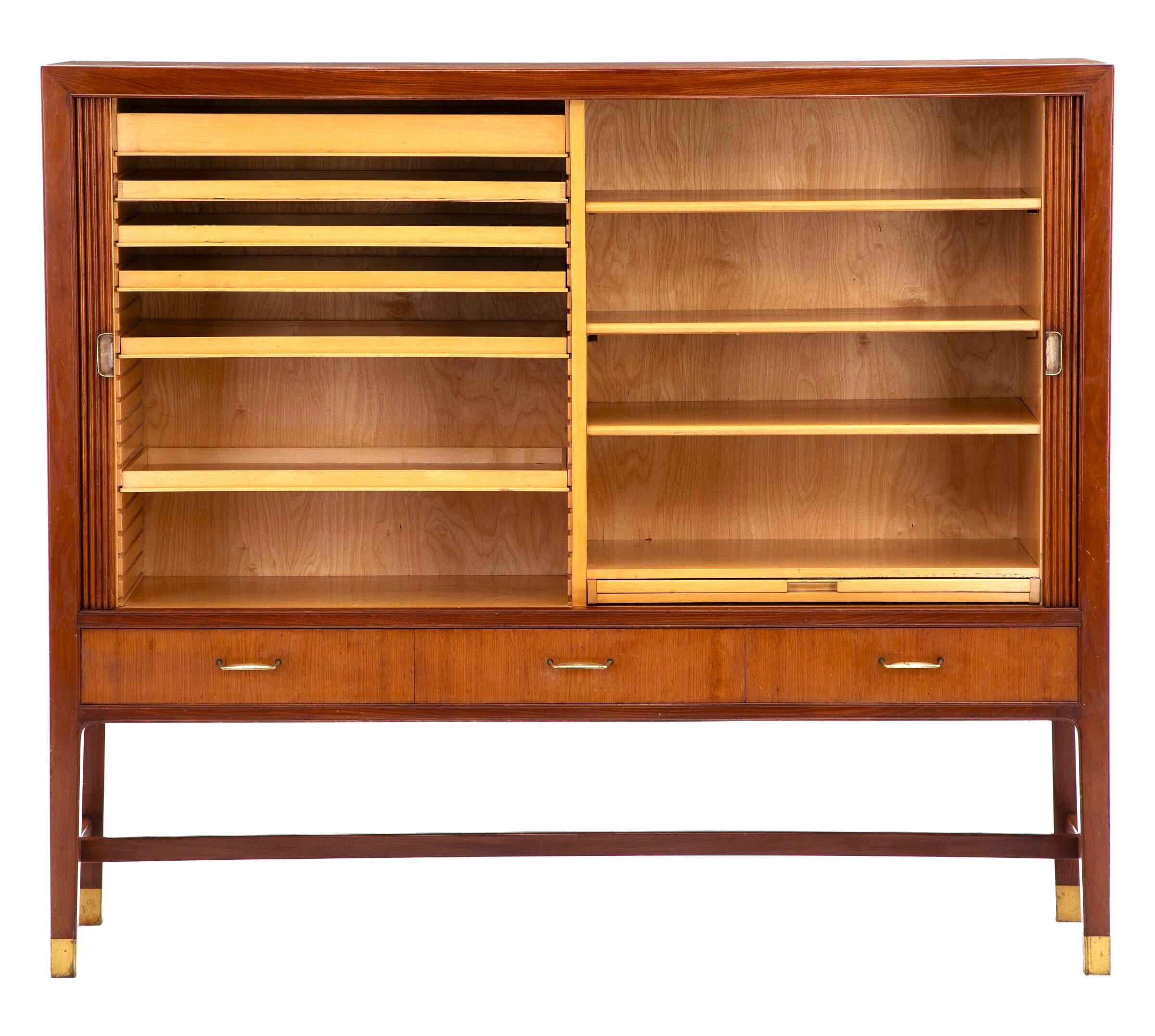 Mid-Century moderno Armadio cubano in mogano di William Watting per William Watting Furniture in vendita