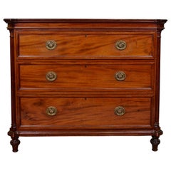 Cuban Mahogany Chest of Drawers Hindley Wilkinson, 19th Century