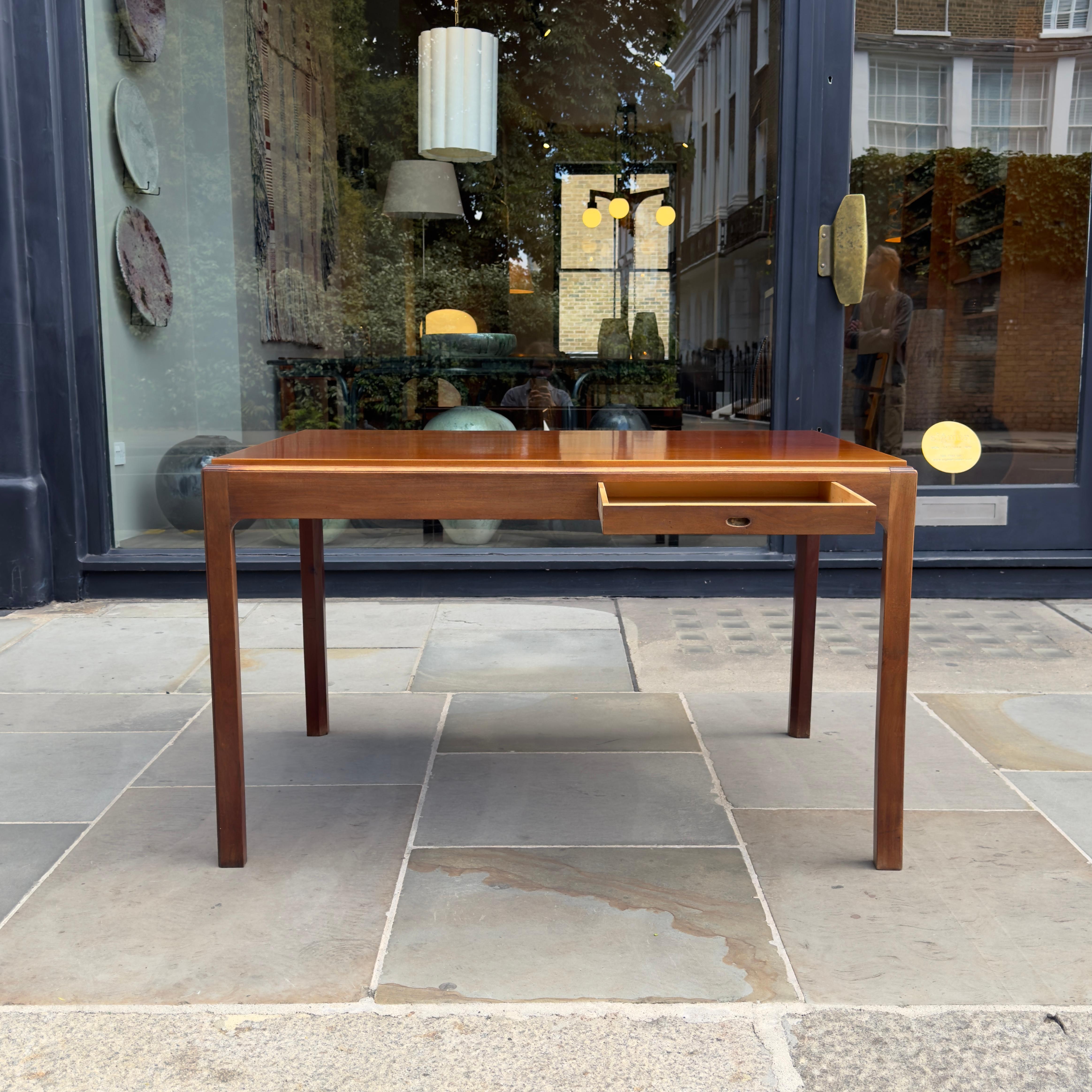 Cuban Mahogany Drawing Table, Denmark, 1940s For Sale 5