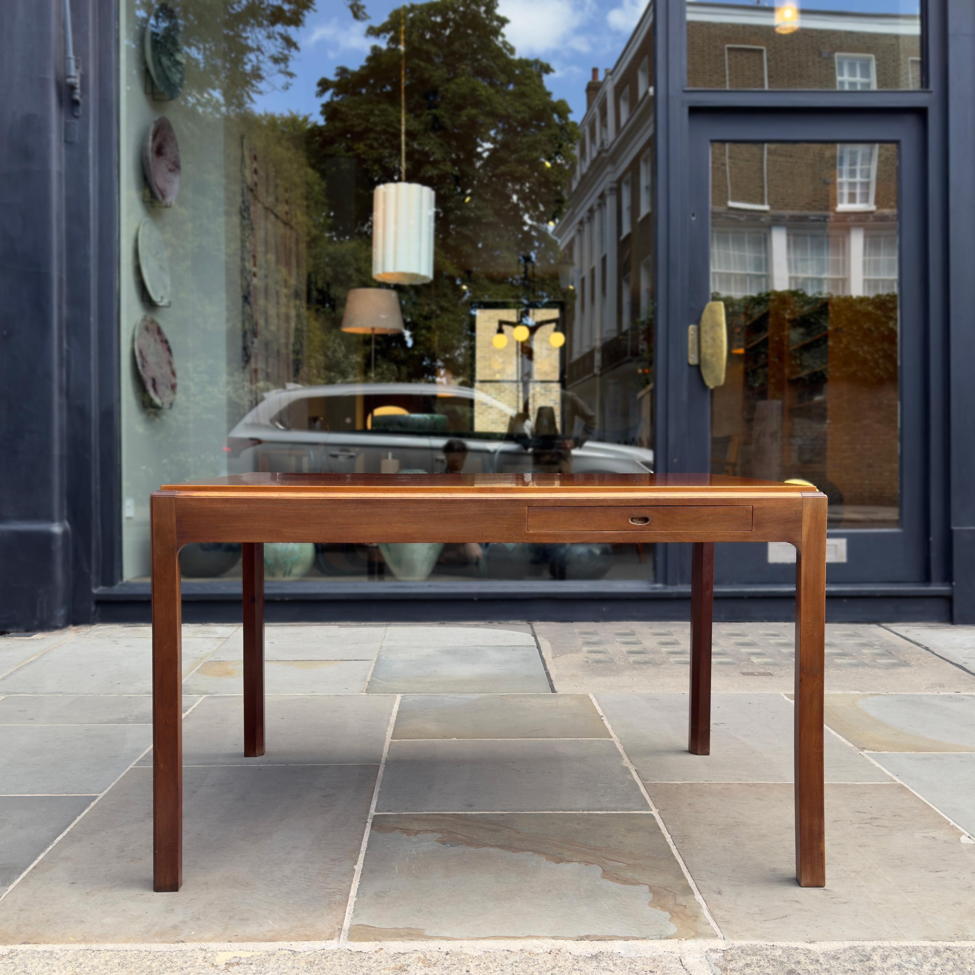 Cuban Mahogany Drawing Table, Denmark, 1940s For Sale 2