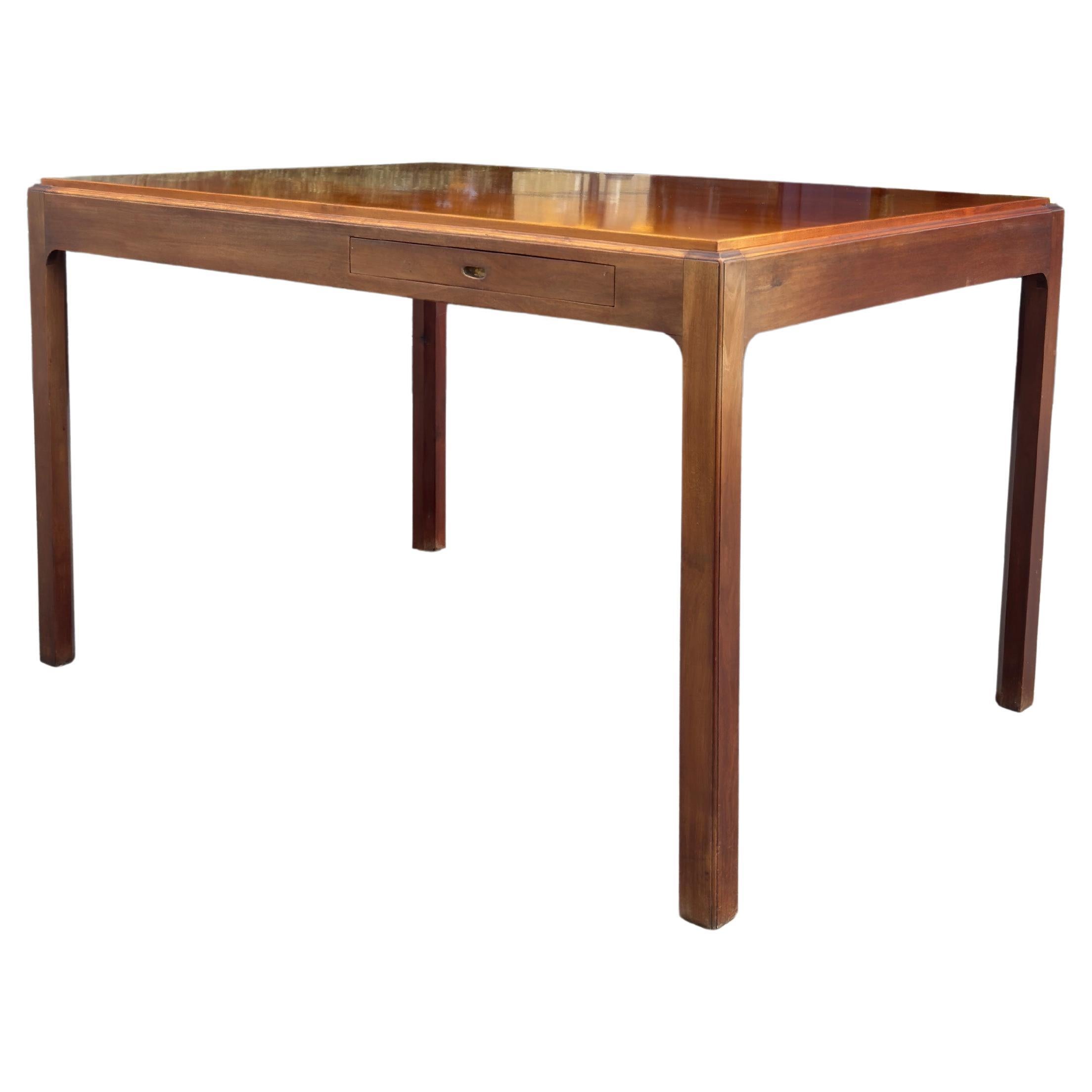 Cuban Mahogany Drawing Table, Denmark, 1940s For Sale