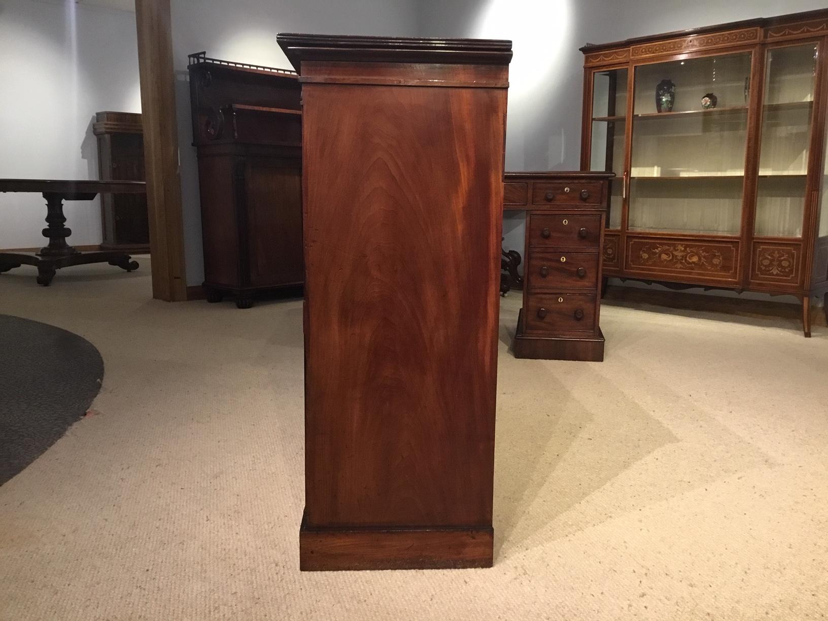 Cuban Mahogany Regency Period Antique Open Bookcase 6