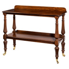 Cuban Mahogany Two-Tier Side Table
