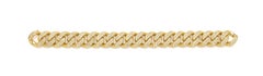 Cuban Yellow 18 Karat Gold Bracelet Made in Italy