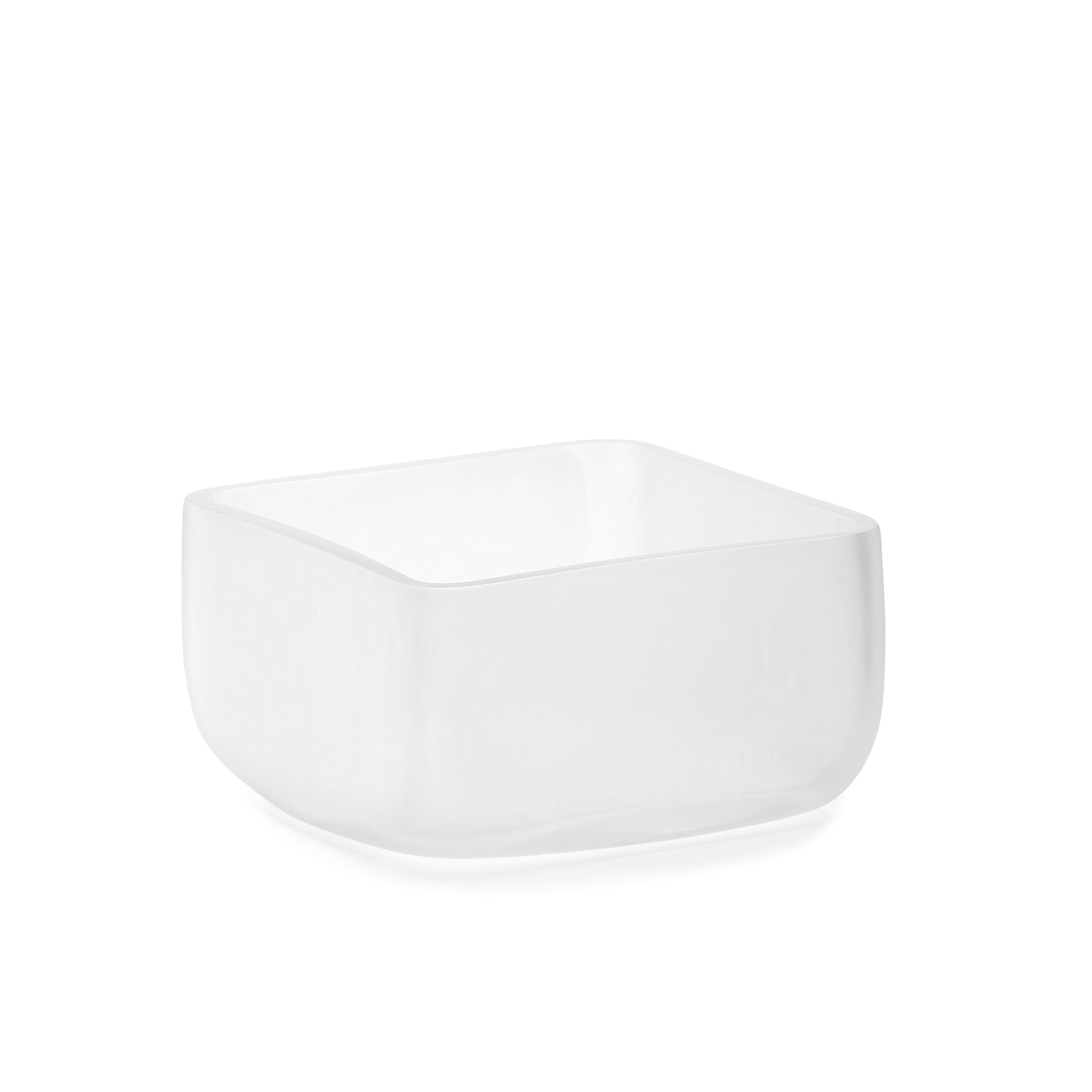 Cube bowl by purho
Dimensions: D26 x W26 x H14 cm
Materials: Glass.
Other colours available.

Purho is a new protagonist of made in Italy design, a work of synthesis, a research that has lasted for years, an Italian soul and an international