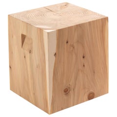 Cube Cedar Stool