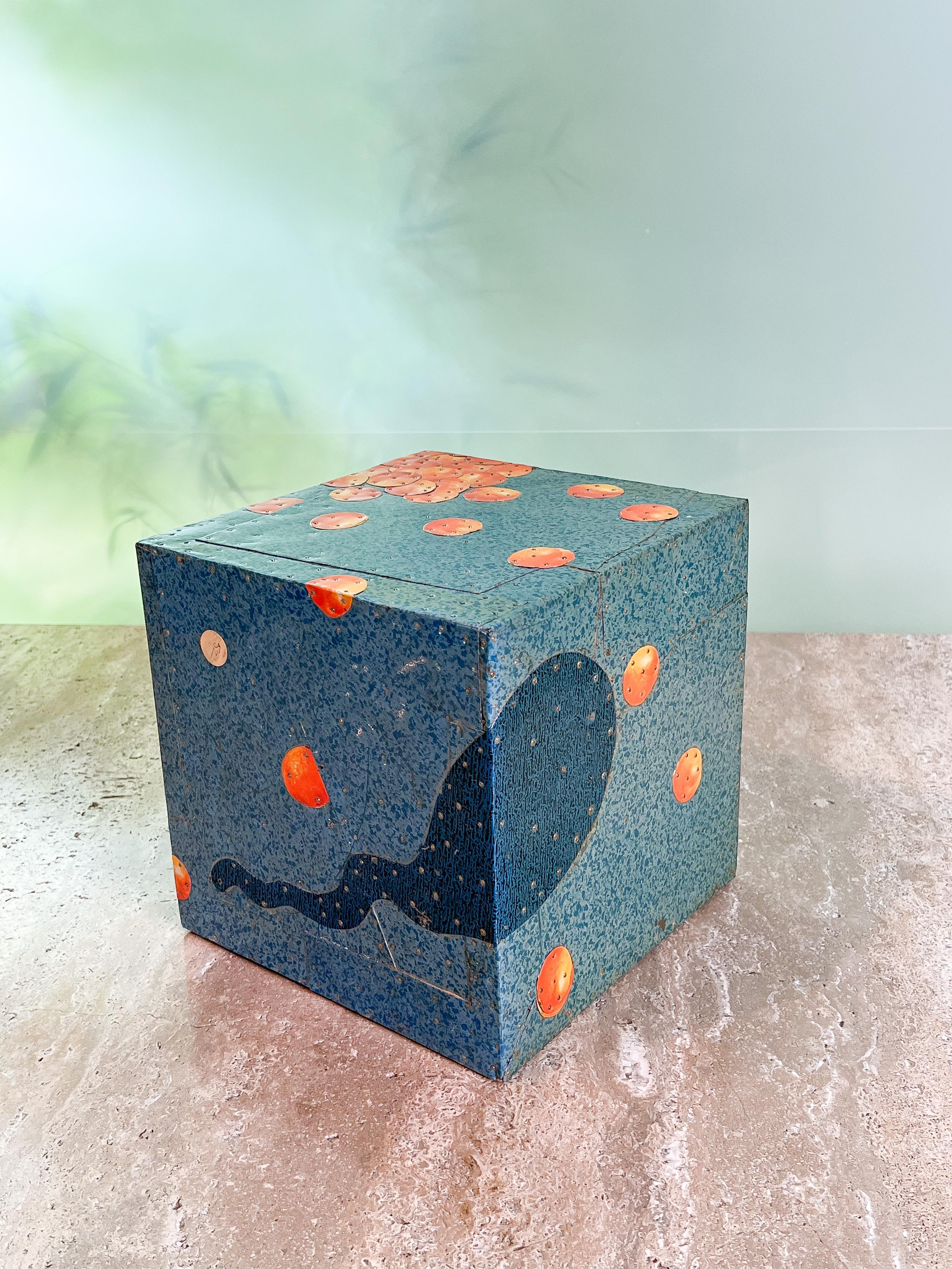 Métal Collage de cubiques de Tony Berlant en vente