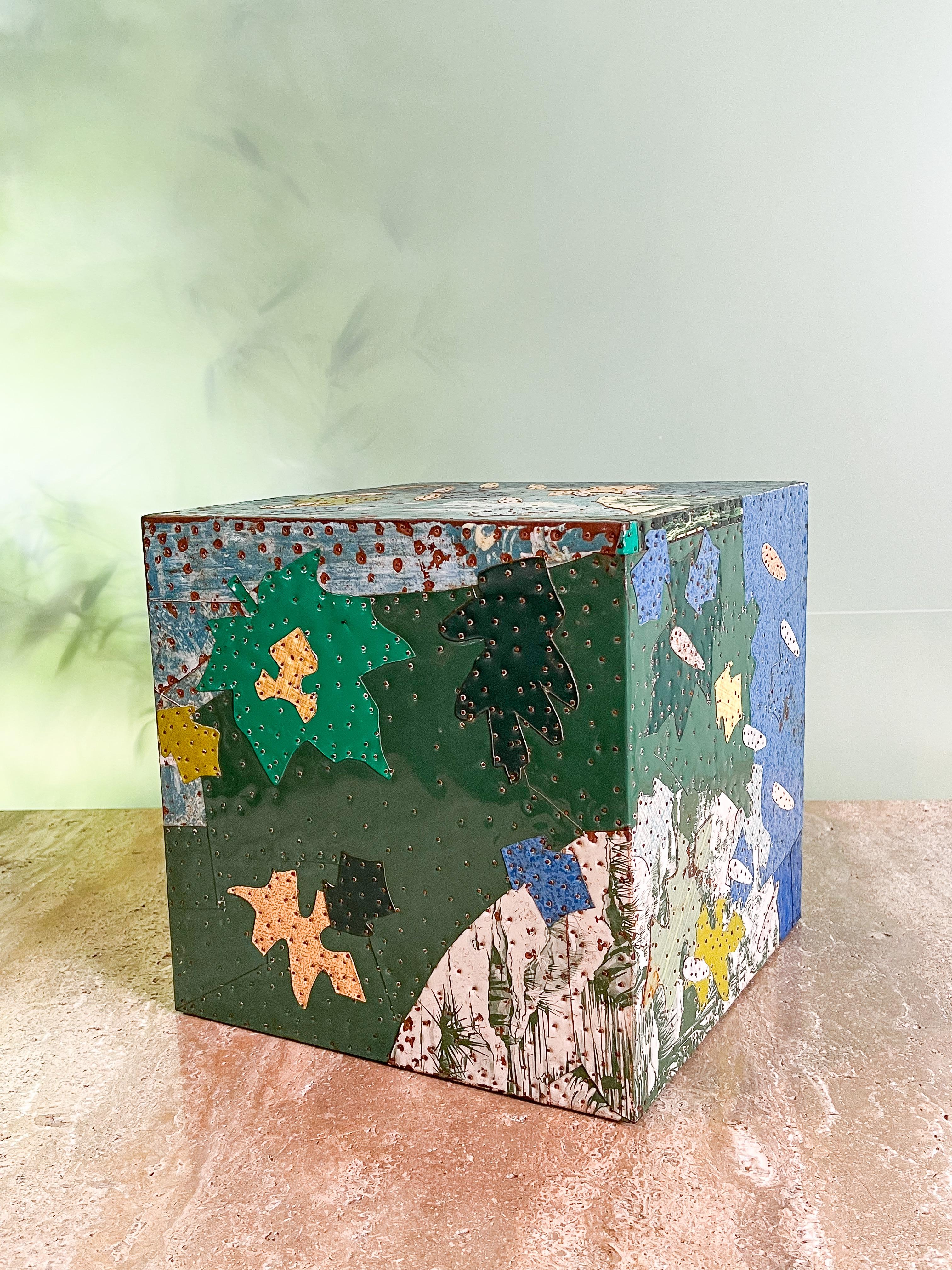 Collage cube « The Forest » de Tony Berlant en vente 4