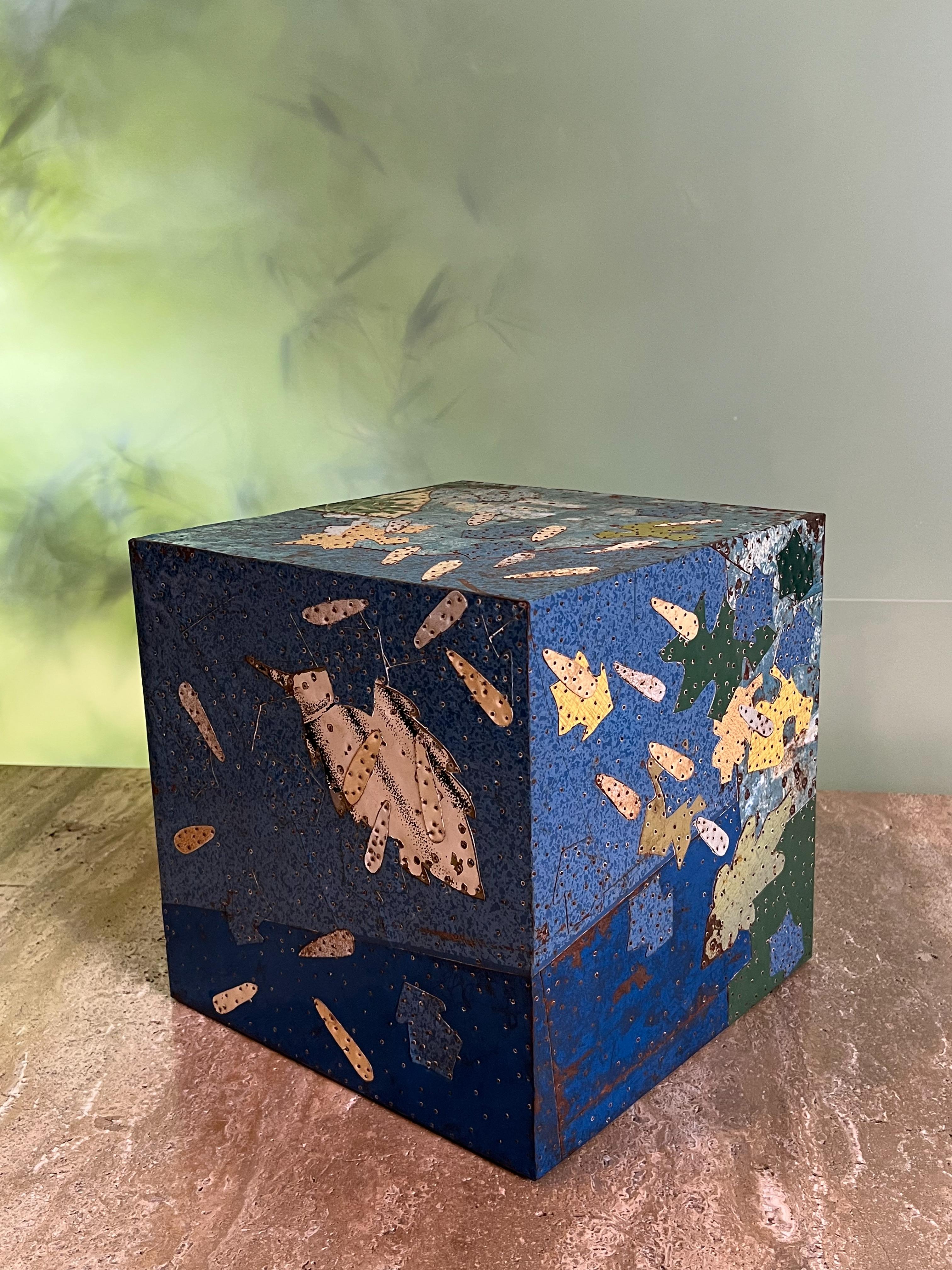 Collage cube « The Forest » de Tony Berlant en vente 5
