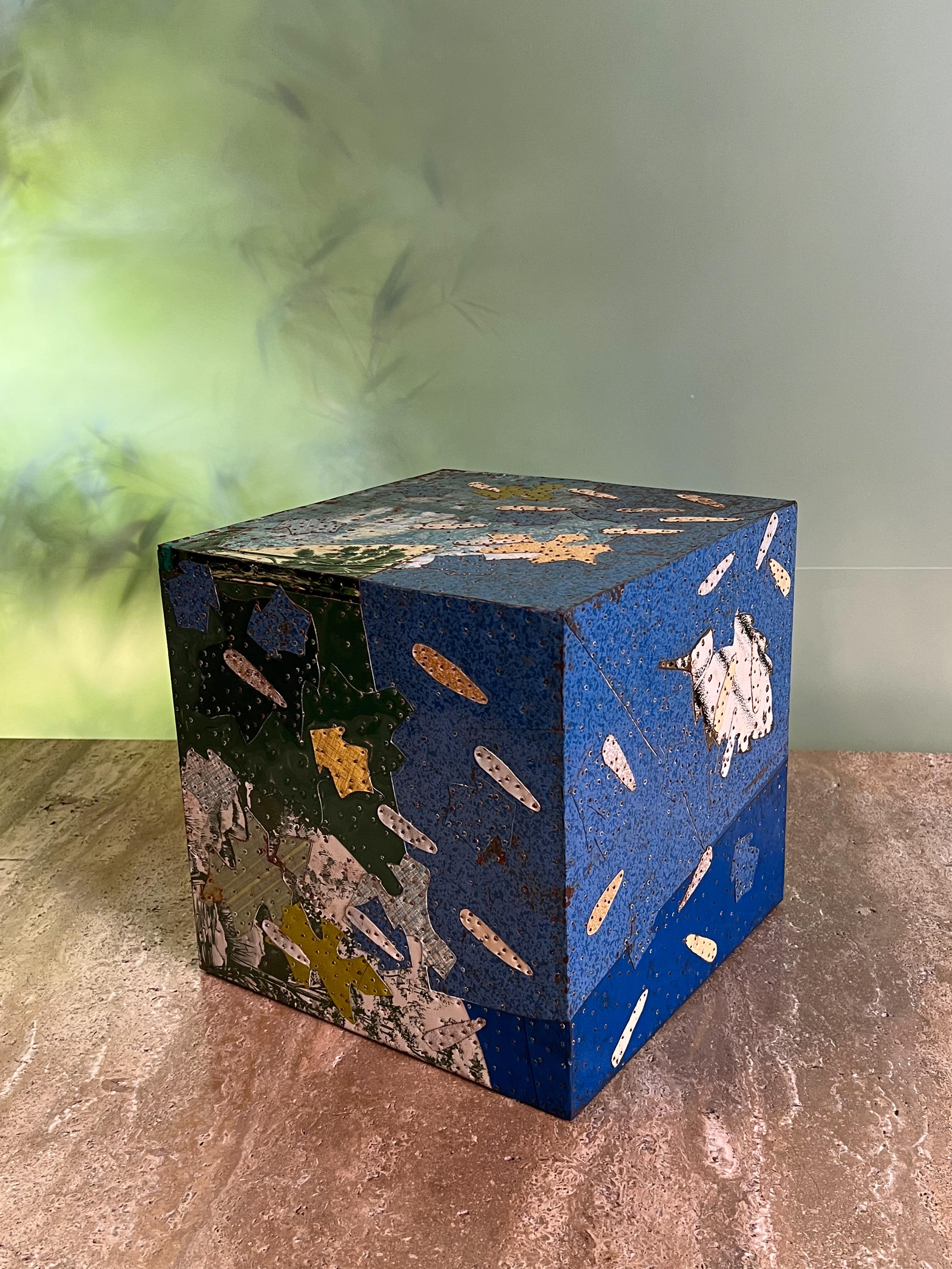 Collage cube « The Forest » de Tony Berlant en vente 6