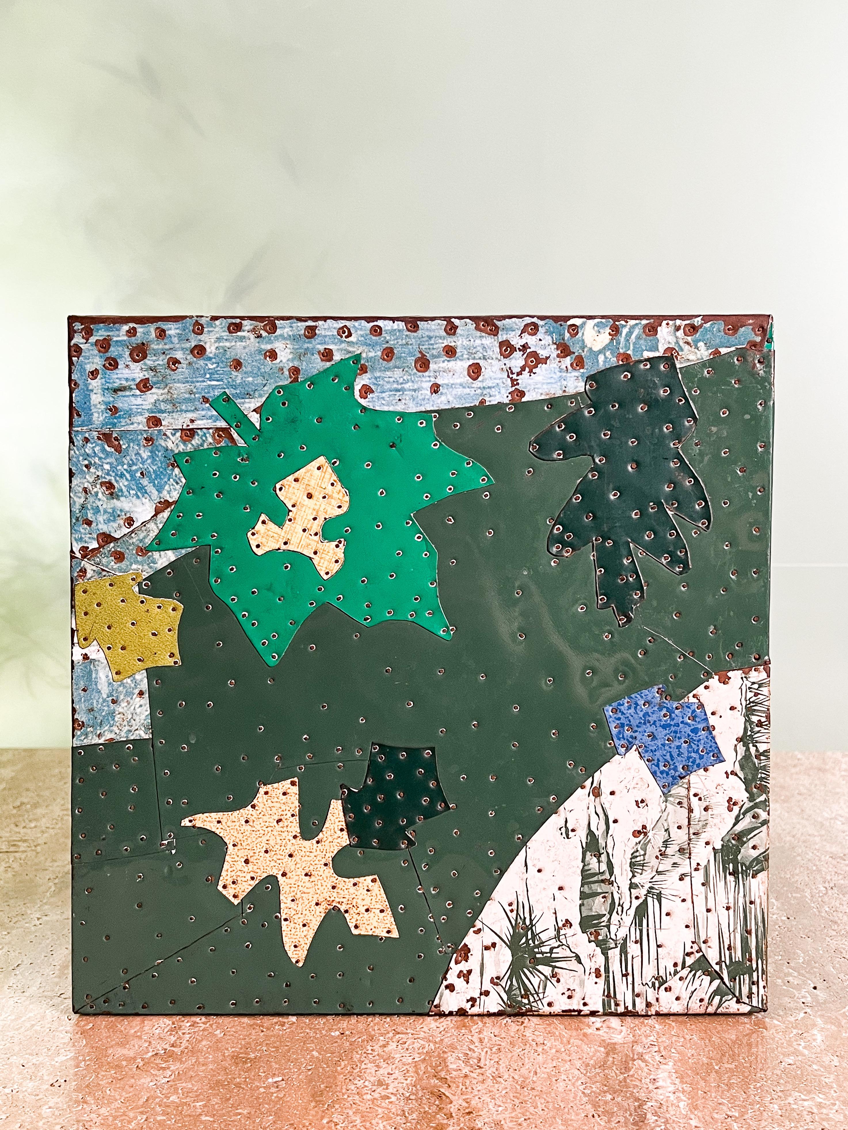 Collage cube « The Forest » de Tony Berlant en vente 11