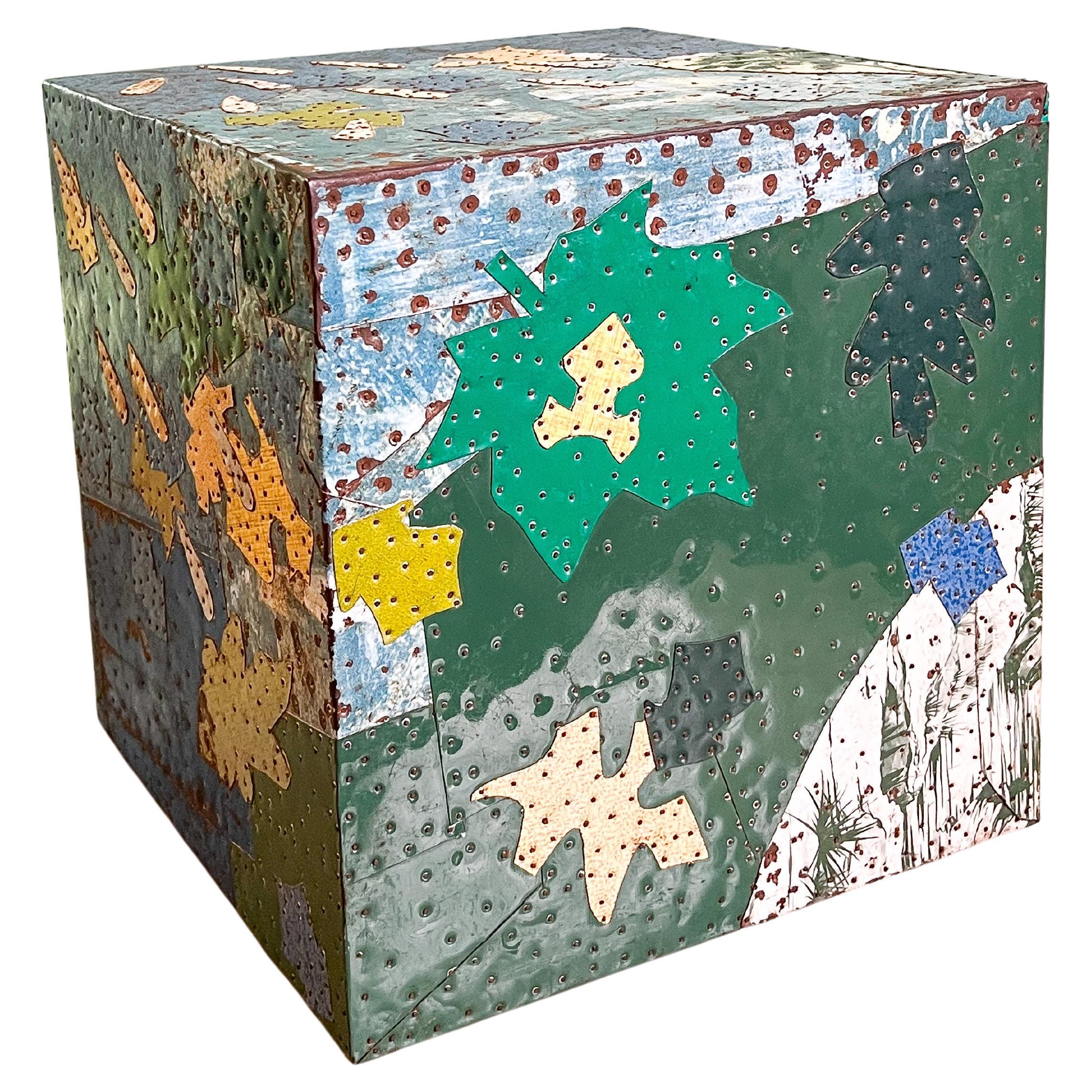Collage cube « The Forest » de Tony Berlant en vente
