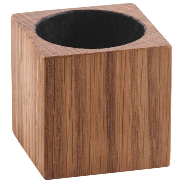 Cube Cup in Oak For Sale