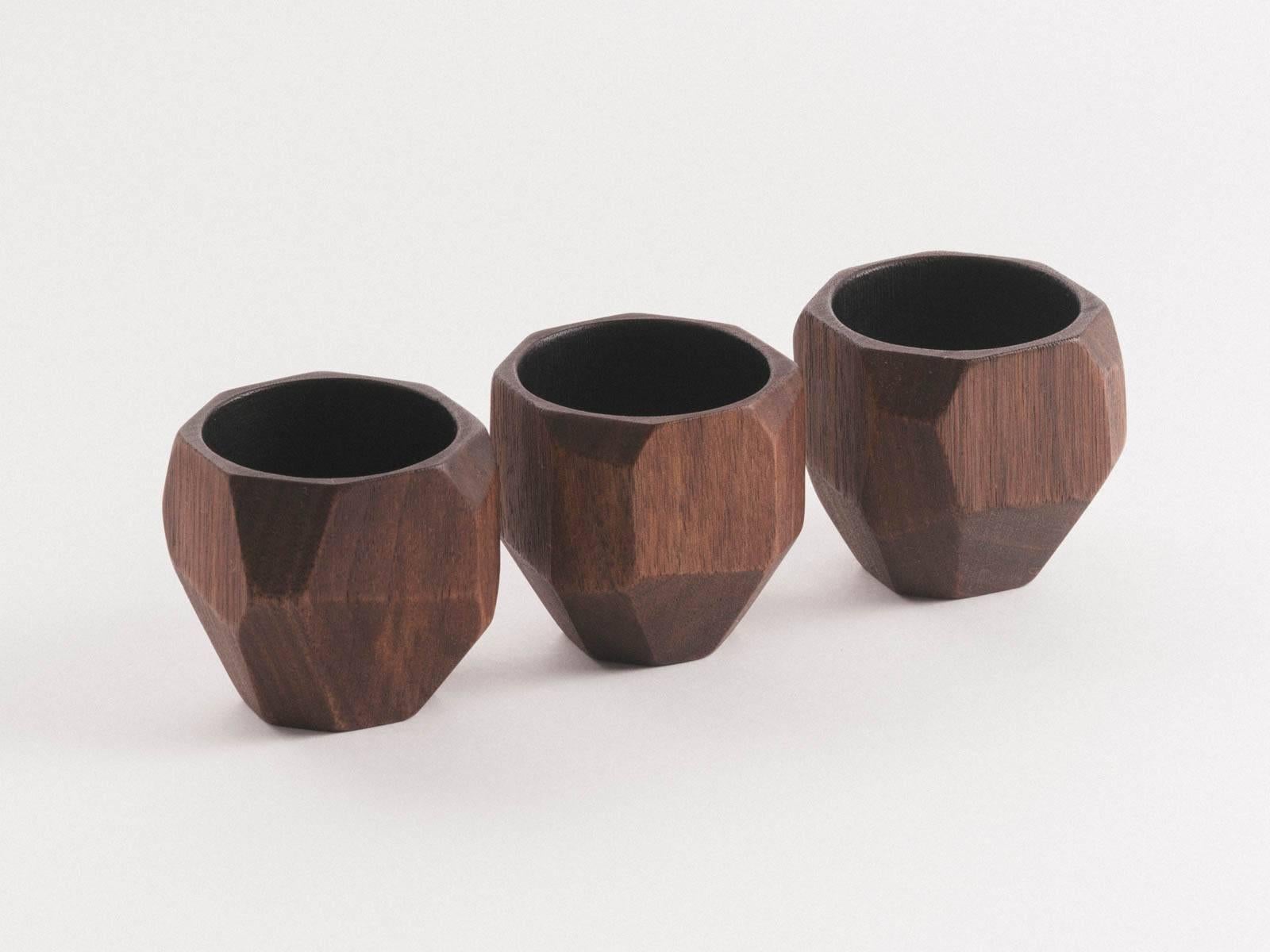American Cube Cup in Walnut For Sale