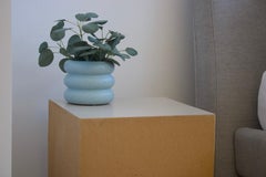 Cubic End Table in Corrugated Cardboard, Eco-Friendly Design, Vintage