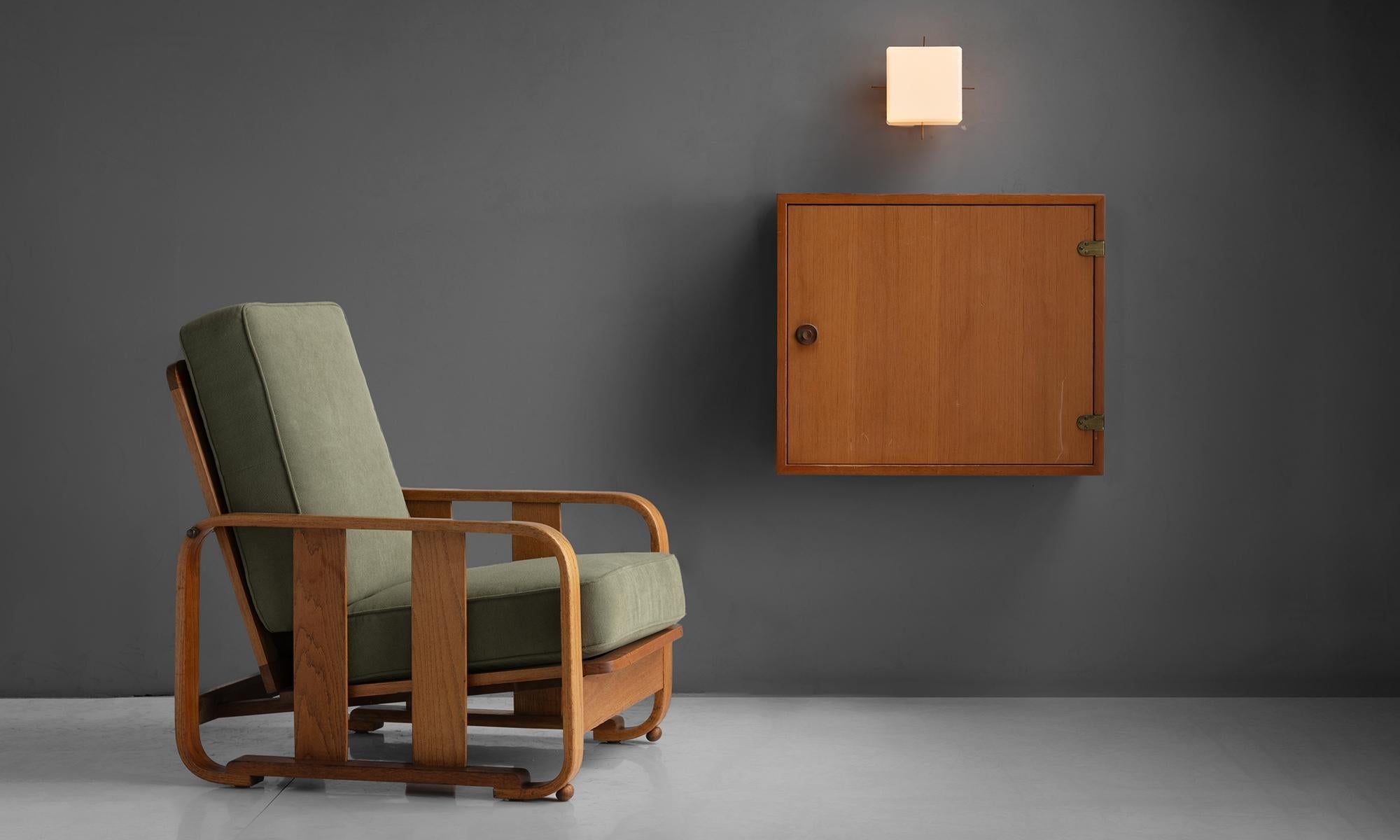 Brass Cube Flush Mount, Made in Italy For Sale