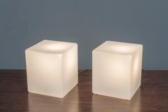 Cube Form Table Lamps by Laurel